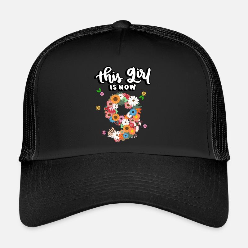 Cette fille est maintenant 9 Fleurs Colorées 9. Casquette trucker 