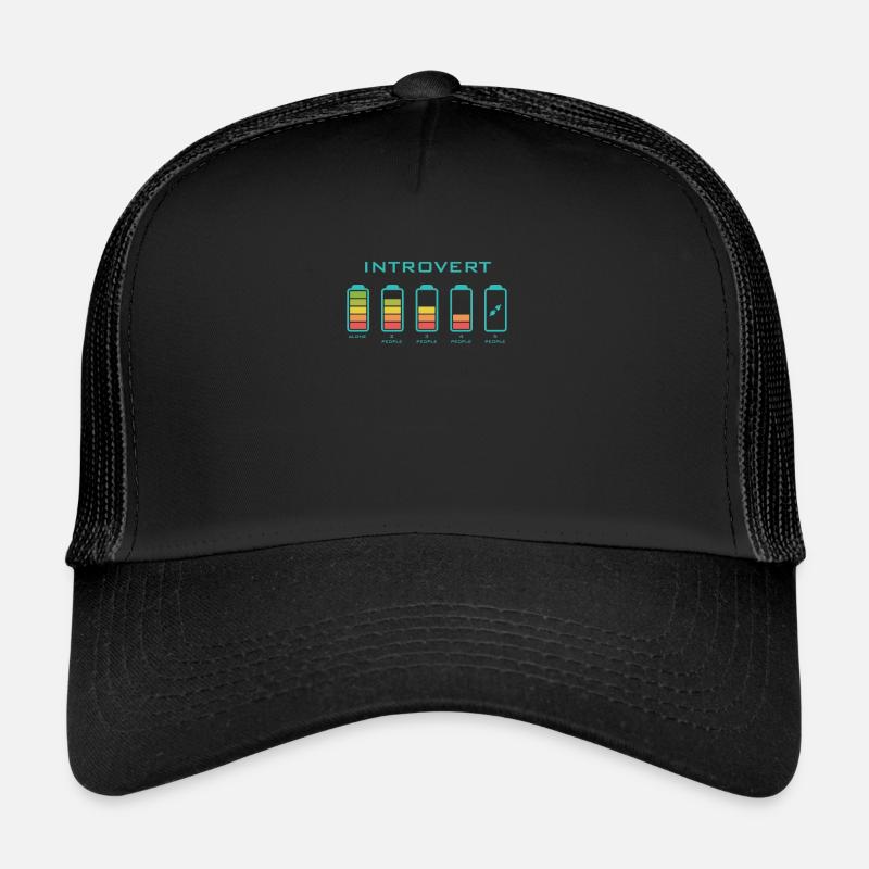 Empty Introvert Design für introvertierte Menschen Trucker Cap