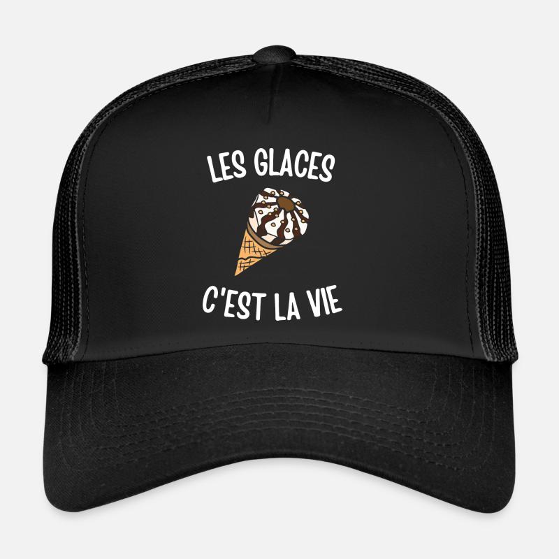 Les glaces c'est la vie Casquette trucker 