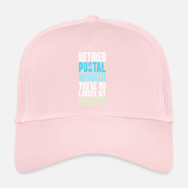 Retired Postal Worker Funny Mailman Trucker Cap