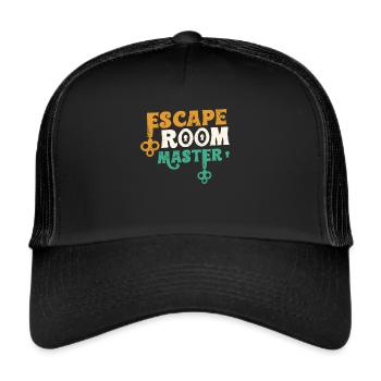 Escape Room Master Escape Room Birthday - Trucker Cap - black/black - Front
