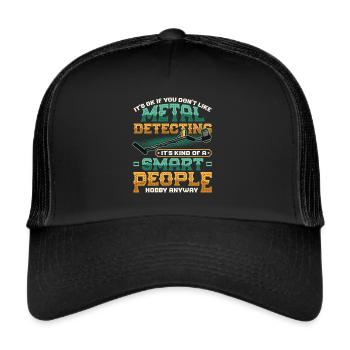 Metalldetektor Hobby Metalldetektion - Trucker Cap - Schwarz/Schwarz - Vorne