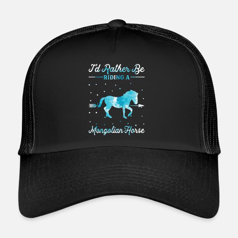Ein Mongolisches Pferd Reiten Trucker Cap