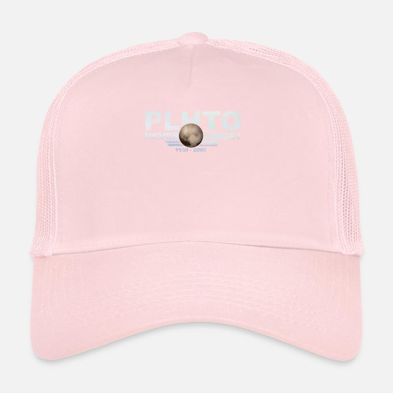 N’oubliez jamais Pluto Design Retro Style Funny Space Casquette trucker 