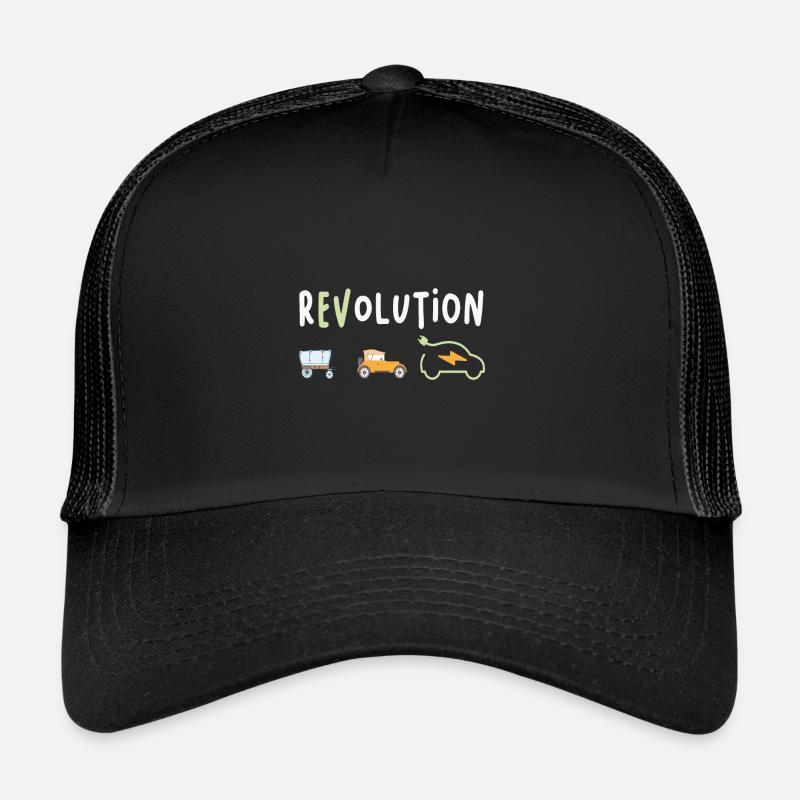 Révolution Électrique Électrique Voiture Électrique eauto - Casquette trucker - noir/noir