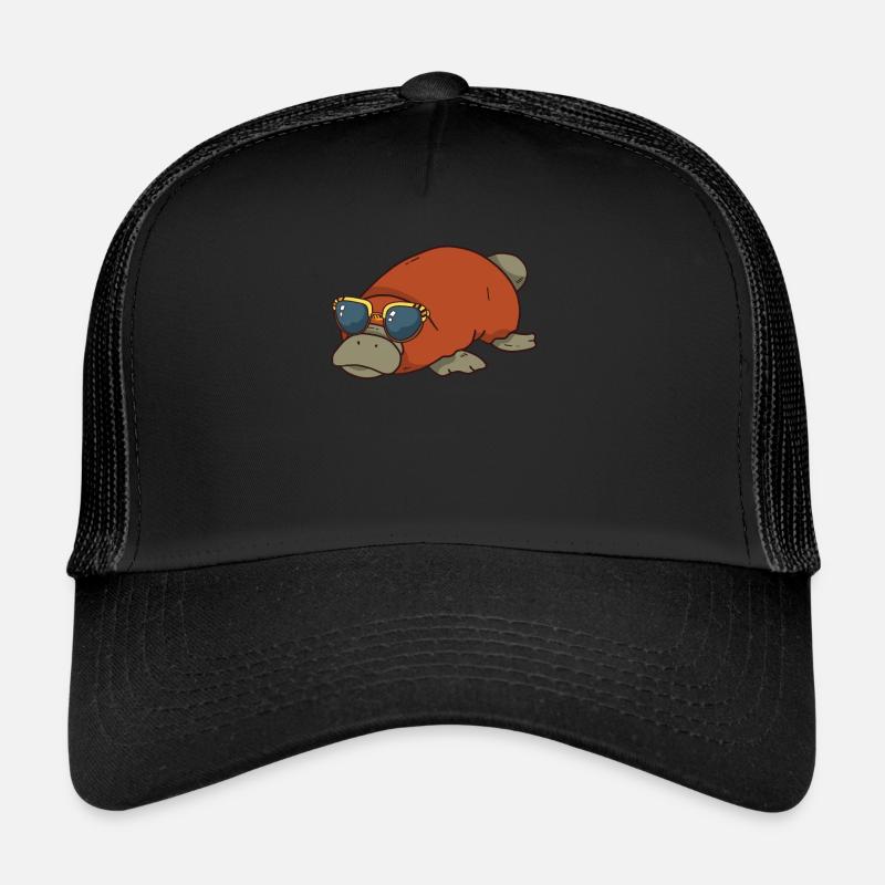Schnabeltier Mit Sonnenbrille Trucker Cap