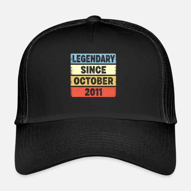 Legendary Since October 2011 11. Geburtstag Trucker Cap