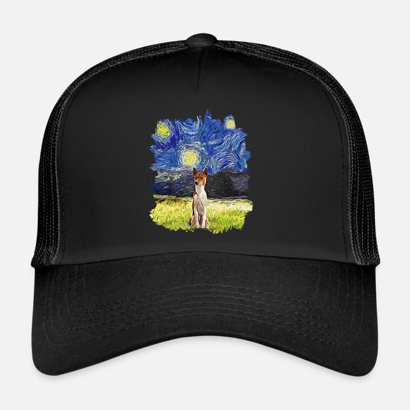 Starry Night - Basenji Trucker Cap