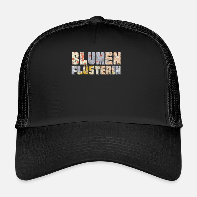 Chuchotement de fleurs, jardinier, fleurs Casquette trucker 