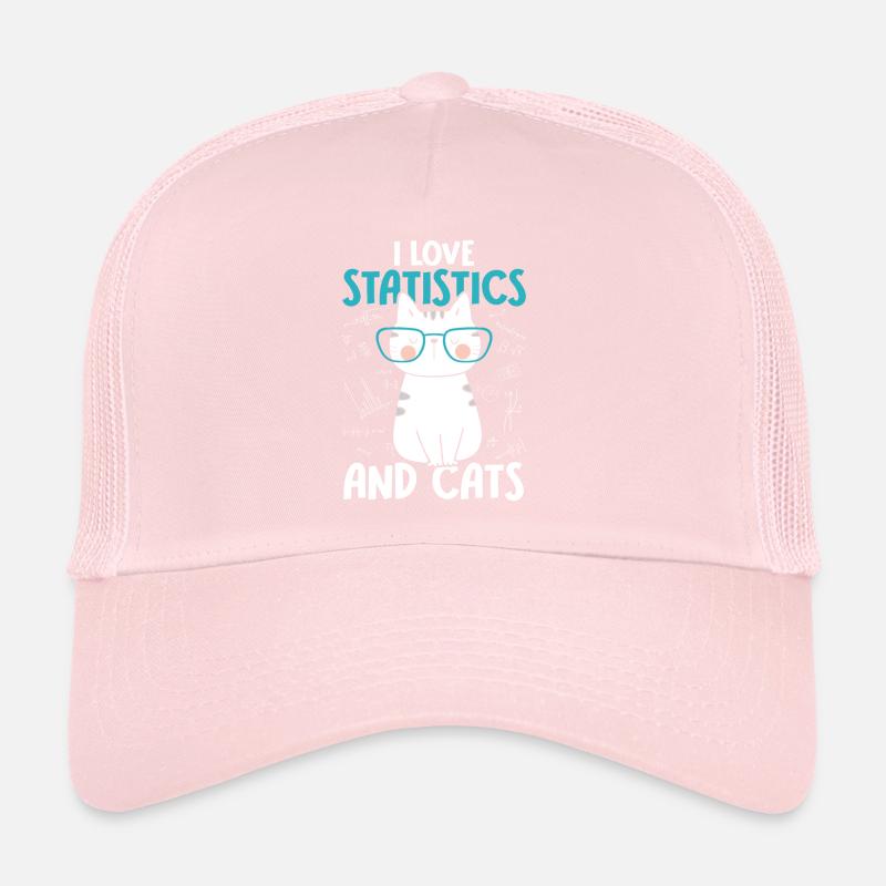 I love cats - Statistics Trucker Cap