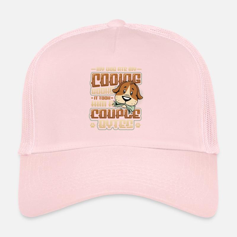 Dog Bytes Code Programmation de blagues informatiques Casquette trucker 