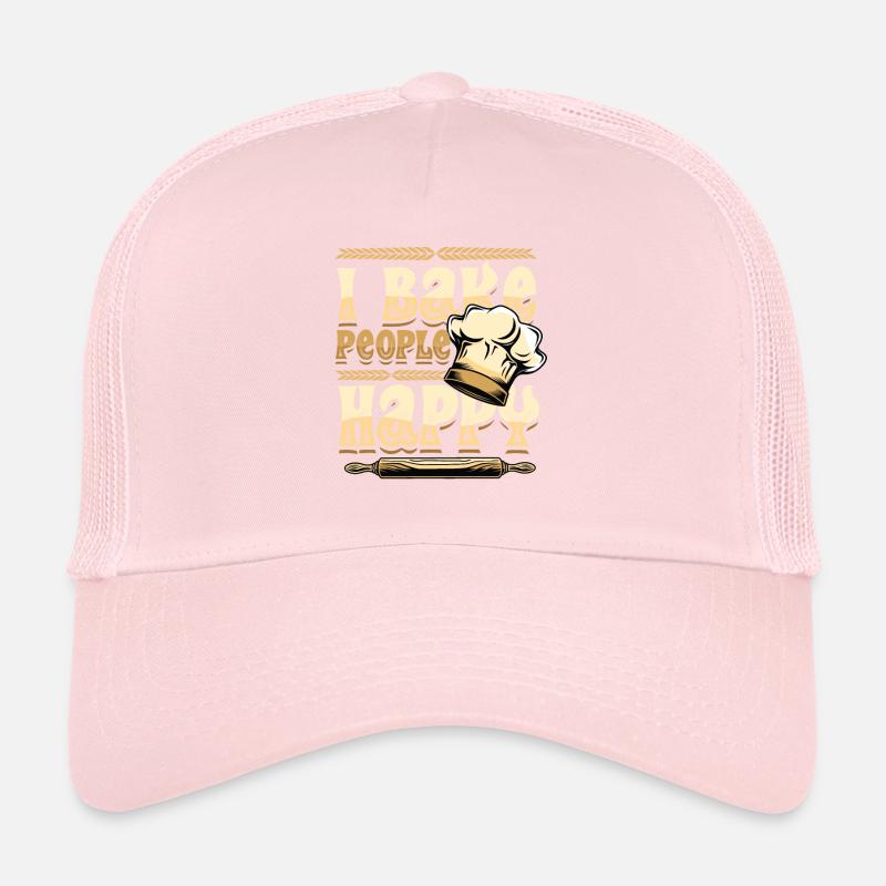 I Bake People Happy Baking Lovers Trucker Cap