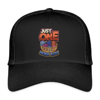 Il suffit de crocheter une rangée - Casquette trucker  - noir/noir - Devant