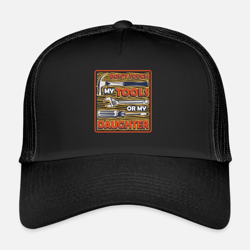 Ne touchez pas à mes outils. Casquette trucker 