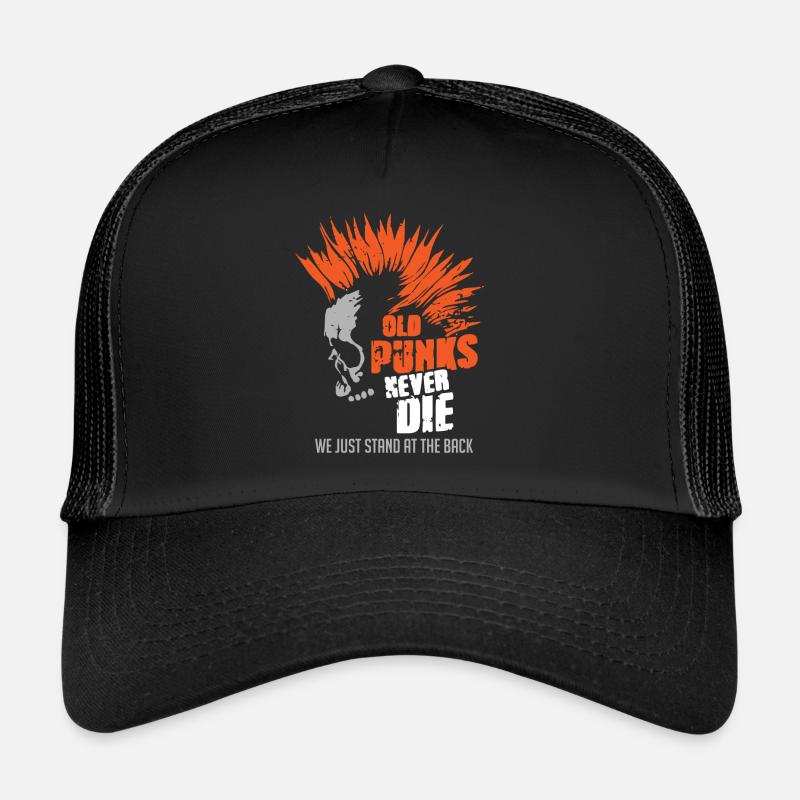 Old Punks Never Die, Punk Music Trucker Cap