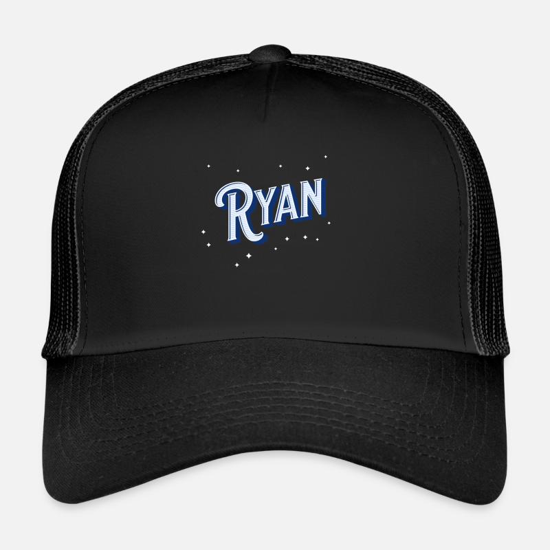 Ryan name personalized - Trucker Cap - black/black