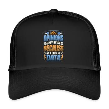 Opinions Lack of Data - Data Scientist Data - Trucker Cap - black/black - Front