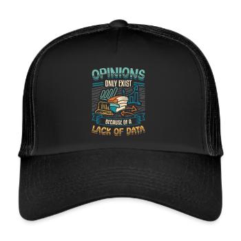 Opinions Lack of Data - Data Scientist Data - Trucker Cap - black/black - Front