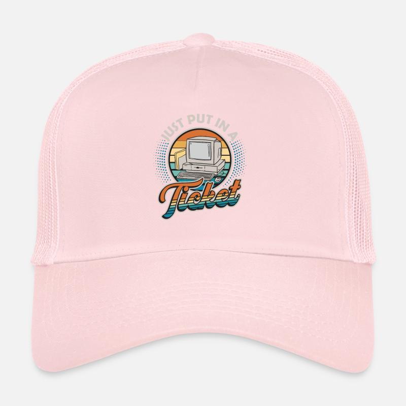 Einfach Ein Ticket Öffnen Help Desk Tech Support Trucker Cap