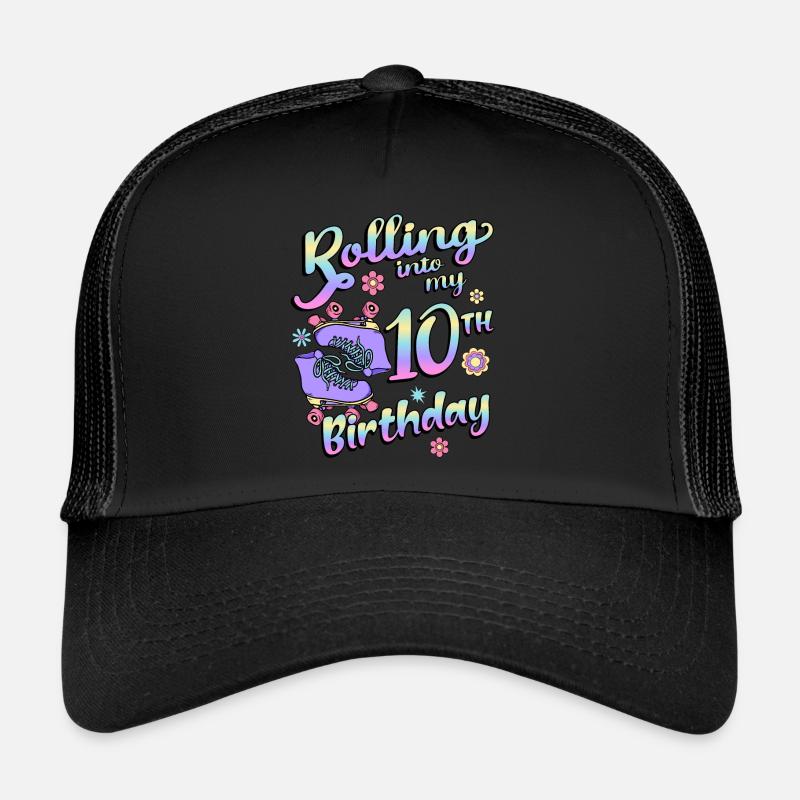 Rouler dans mon patineur quad de 10e anniversaire Casquette trucker 