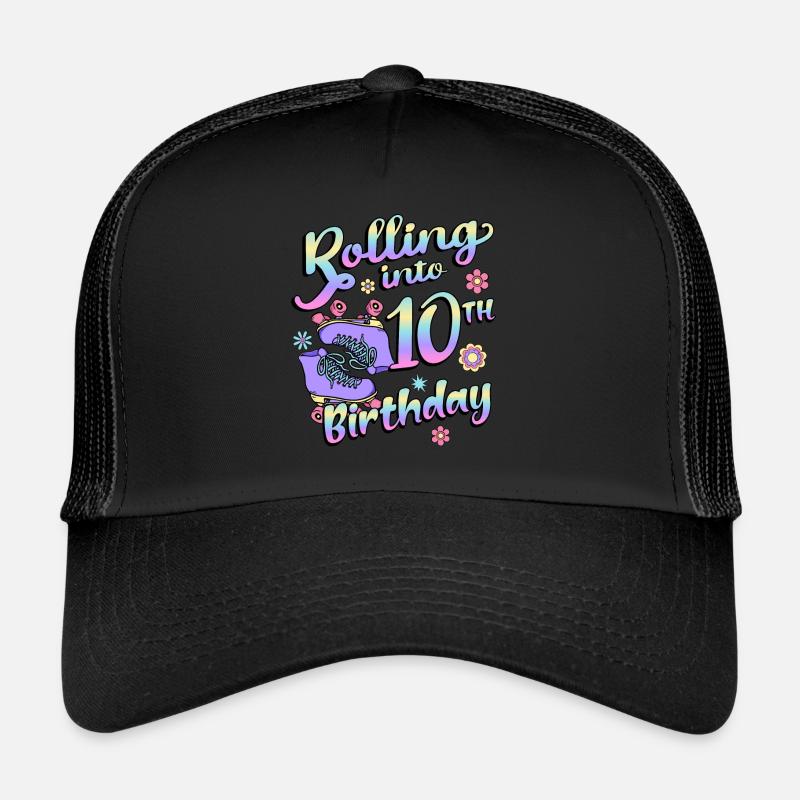 Rolling Into 10. Geburtstag Quad Skater Trucker Cap