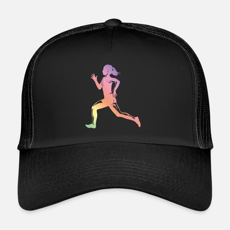 silhouette de coureur de course Casquette trucker 