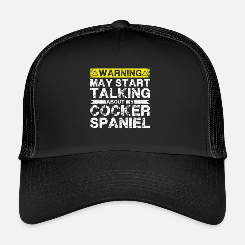 Apropos Cockerspaniel - Trucker Cap - Schwarz/Schwarz