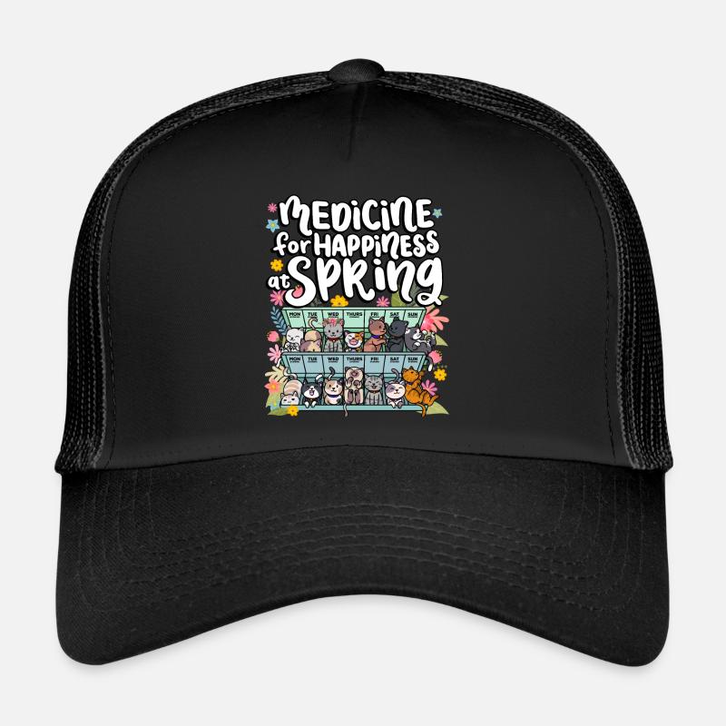 Médicament pour le bonheur dans les jours de printemps pour Casquette trucker 