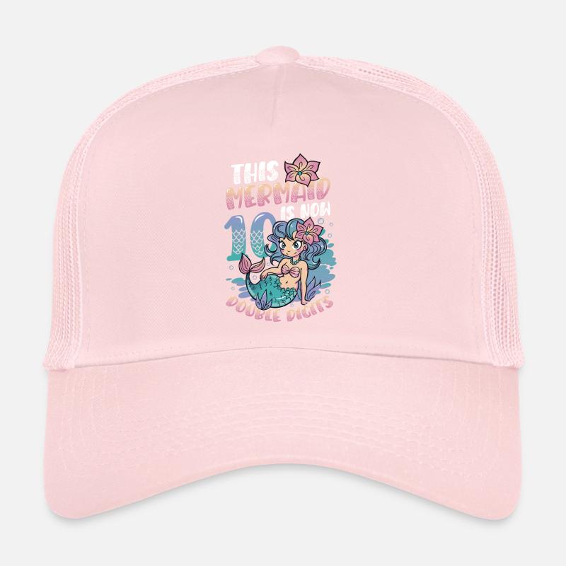 This mermaid is now 10.double digits. Trucker Cap