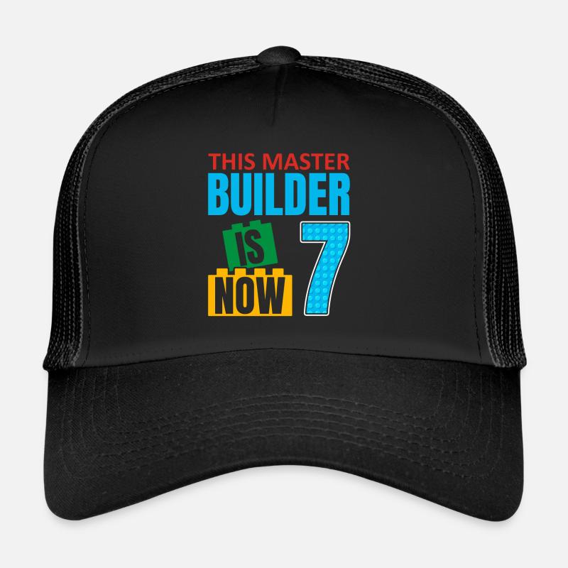 Ce constructeur a maintenant 7 ans, les blocs de jouets 7. Casquette trucker 
