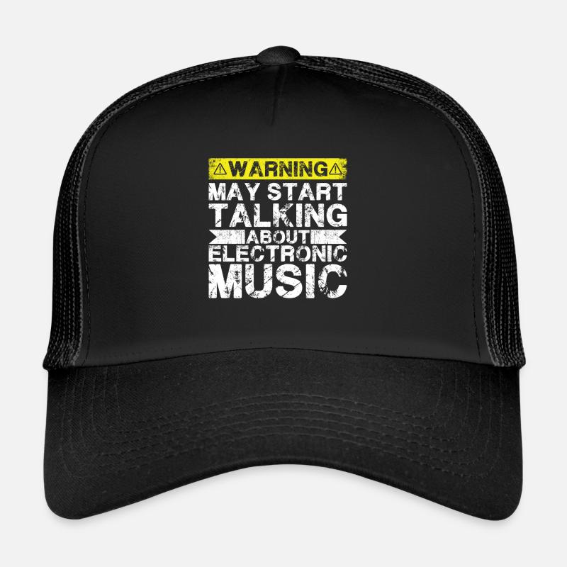 Talking about electronic music - Trucker Cap - black/black