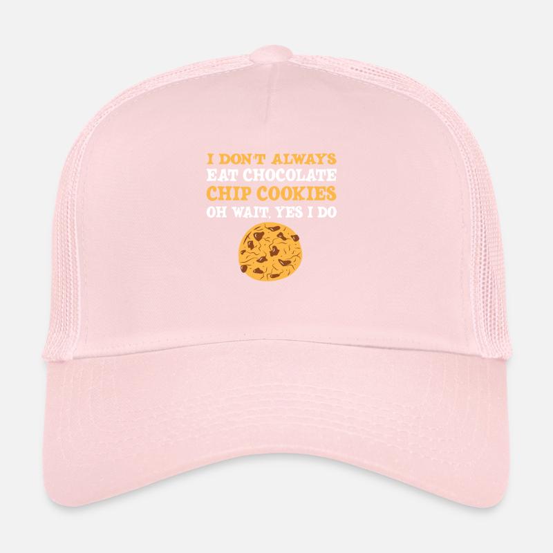 Funny chocolate chip cookie design Trucker Cap