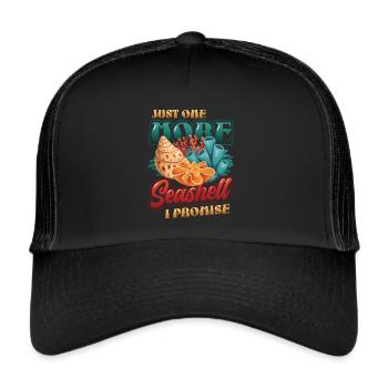 Il ne reste plus qu’une coquille, coquille collectrice. - Casquette trucker  - noir/noir - Devant