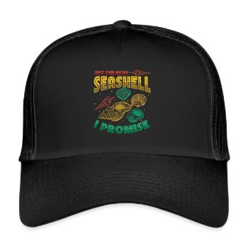 Il ne reste plus qu’une coquille, coquille collectrice. - Casquette trucker  - noir/noir - Devant