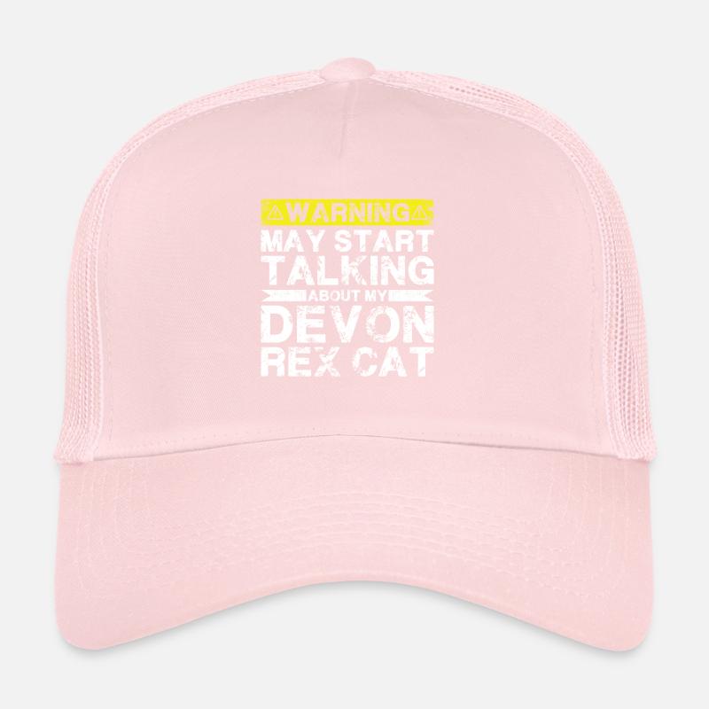 Speaking of Devon Rex Cat Trucker Cap