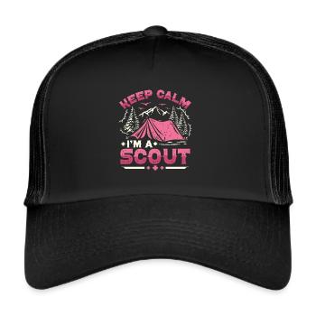Scout Life Scout Camping Outdoor Scouting - Casquette trucker  - noir/noir - Devant