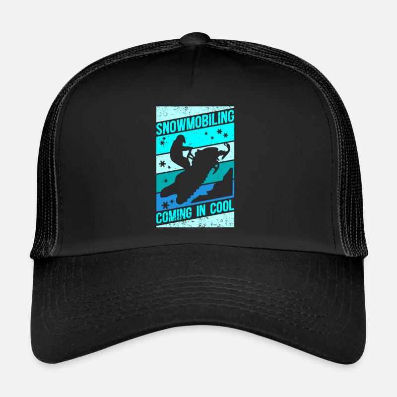 Snowmobile Snowmobile Snowmobile Gift Trucker Cap