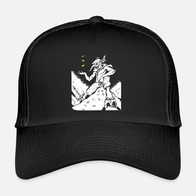 Medieval Goblin Creature Trucker Cap