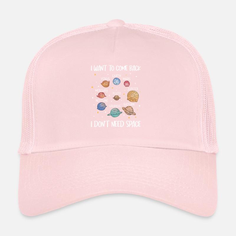 Pluto Planet I Want Come Back I Don't Need Space Trucker Cap