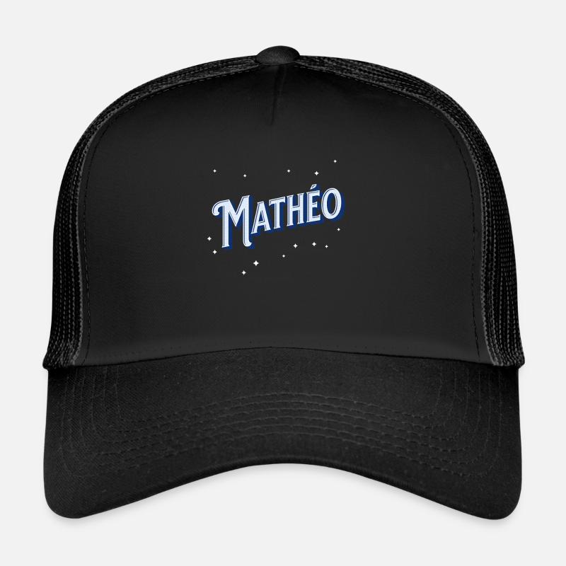 Matheo names personalized Trucker Cap