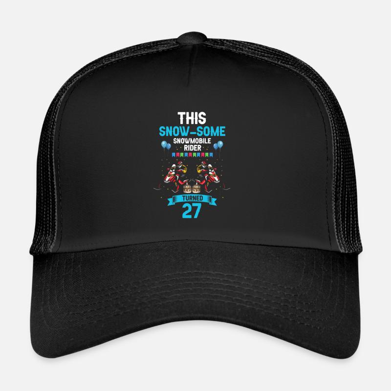 Conception de motoneige pour l’anniversaire de la motoneige Casquette trucker 