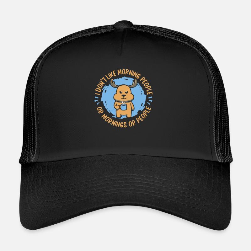 Hirsch - Trucker Cap - Schwarz/Schwarz
