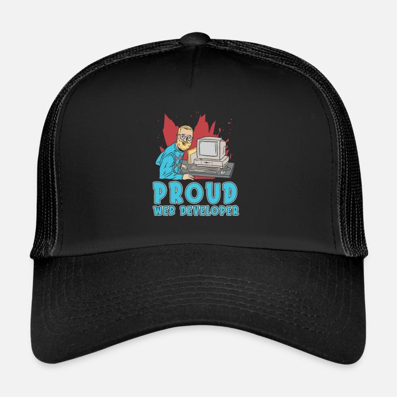 Web Entwickler Webdeveloper Web-Entwickler - Trucker Cap - Schwarz/Schwarz