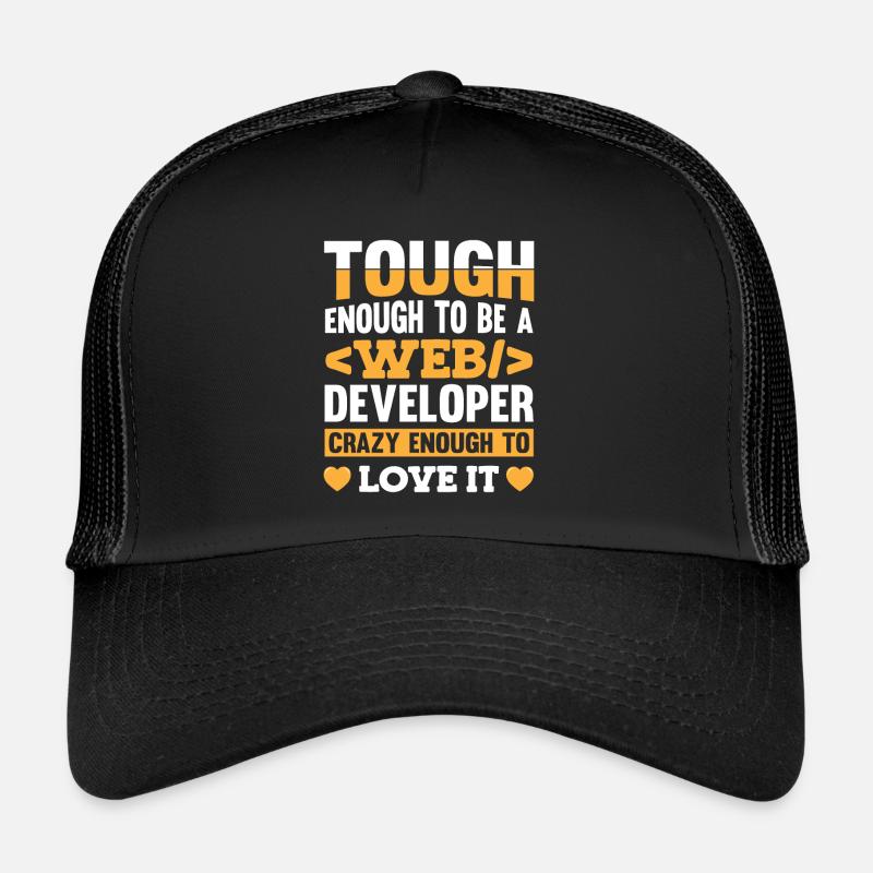Web Entwickler Webdeveloper Web-Entwickler - Trucker Cap - Schwarz/Schwarz