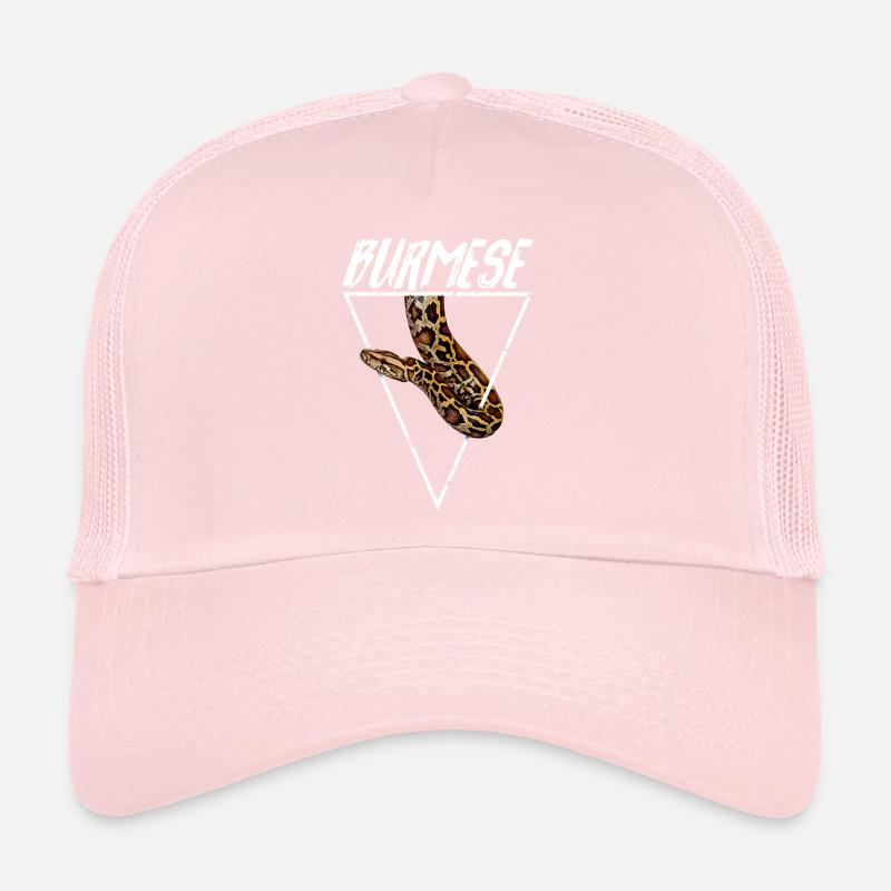 Burmesischer Python Besitzer Geometrisch Trucker Cap