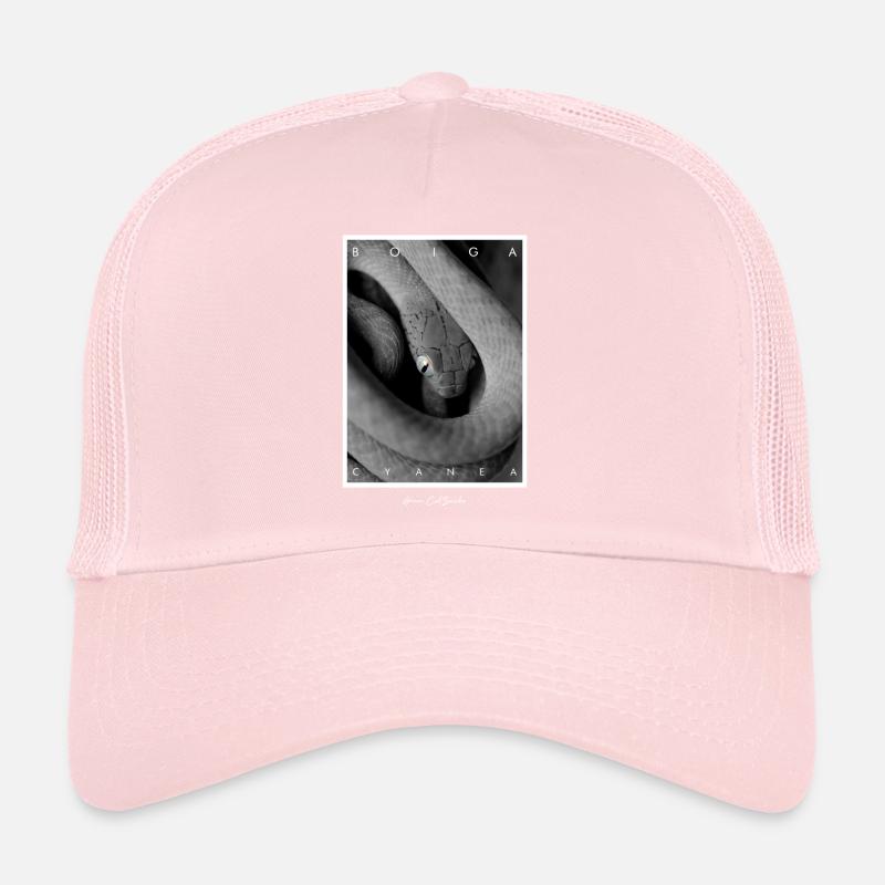Chat Vert Couleuvre Boiga cyanea Casquette trucker 