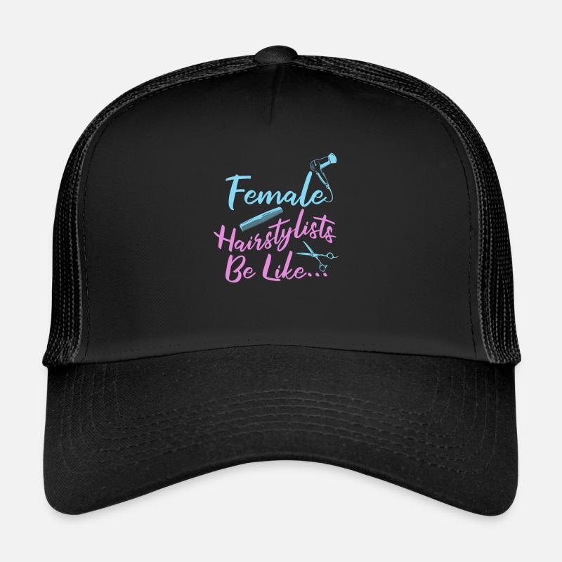 Coiffeur Coiffeur Sèche-cheveux Casquette trucker 