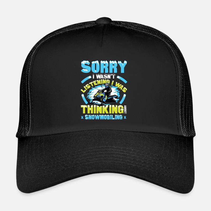 Thinking About Snowmobiling Snowmobiles Trucker Cap