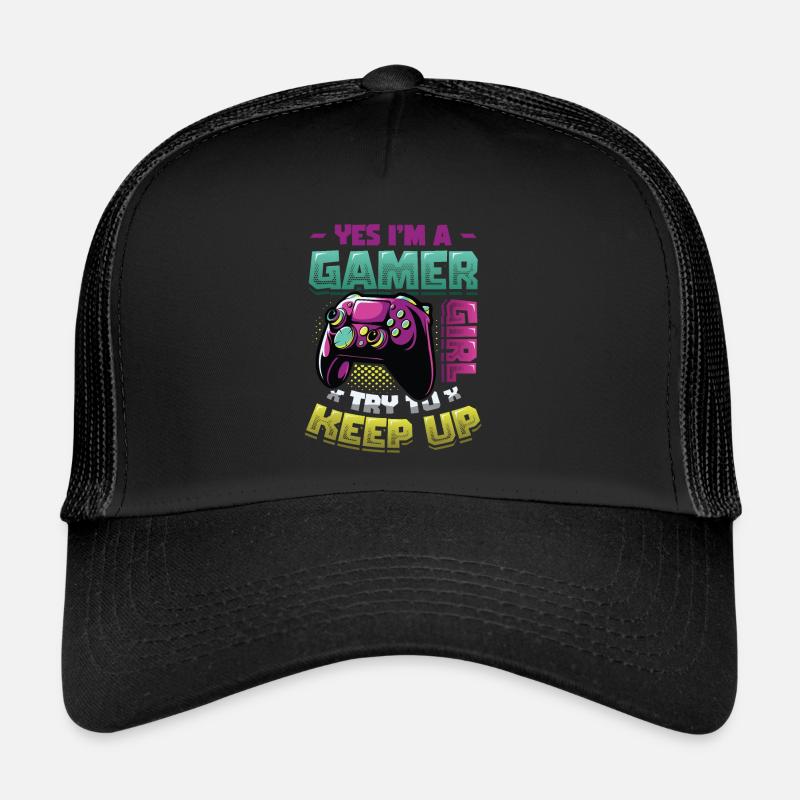 Ja, Ich Bin Ein Gamer-mädchen. Trucker Cap