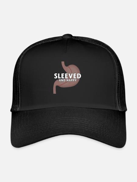 Gastric Bypass and Gastric Bypass Operation Design - Trucker Cap - black/black - Front